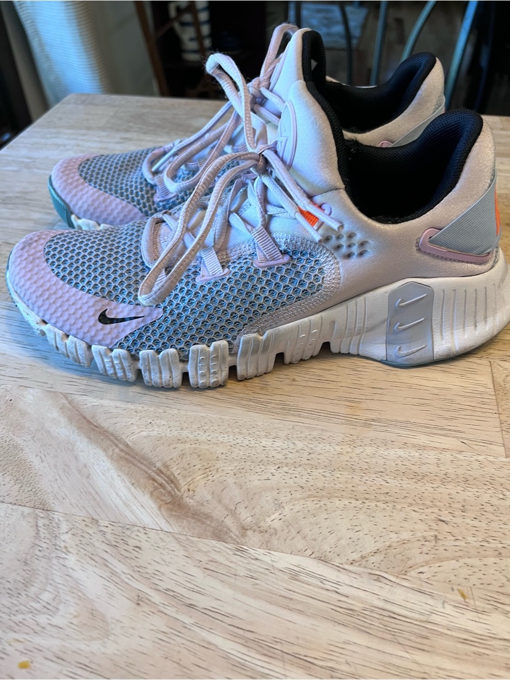 Nike Women's Athletic Sneakers in Pink and Gray